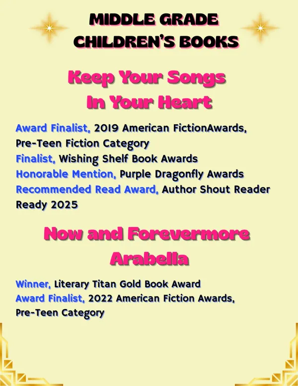 Honor roll: Keep Your Songs in Your Heart, Now and Forevermore Arabella